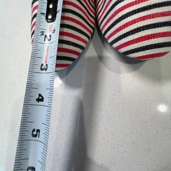 Jessica Simpson Flats Size 10 Red White and Blue - Picture 8 of 10